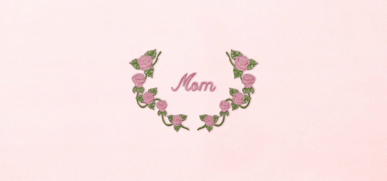P 504 PK PK Mom Wreath Pink Pink Faux